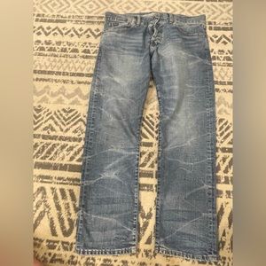 Polo Ralph Lauren Slim Straight Blue Jeans Mens 34 x 30